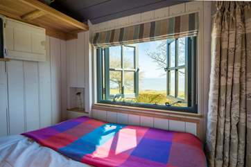 Enjoy a lie-in with a view.
