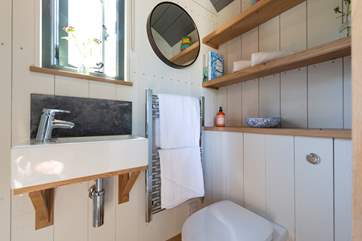Complete with proper flushing loo.