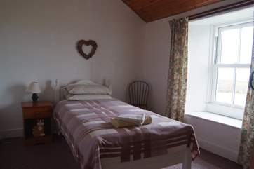 The single bedroom on the first floor.