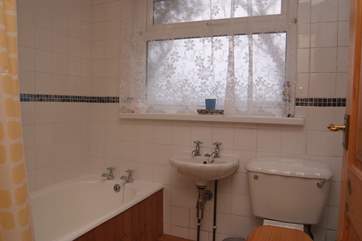 The bathroom.