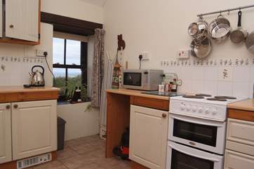Sea views from the kitchen.
