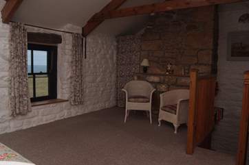 The sitting-area in the bedroom.