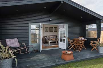 Furrow Lodge nestles into the hillside, enjoy the fabulous views from your verandah.