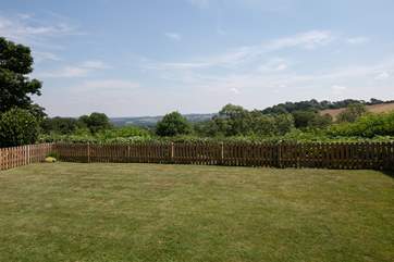 Far reaching rural views from the garden.
