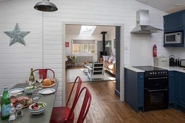 The open plan design is very spacious.