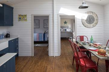 To the left is Bedroom 3 with comfy 3ft bed, Bedroom 1 is to the right.