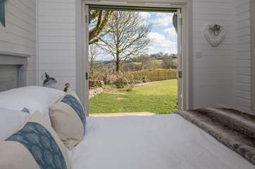 Bedroom 1, has a super-comfy 5ft bed, ideal for lazy 'lie-ins', listening to the birds.