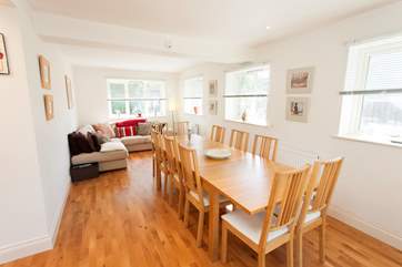 Holidays are meant for quality time, so get everyone around the large dining-table for a family meal.