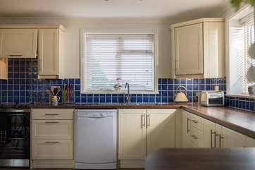 Plenty of work surface for prepping meals.