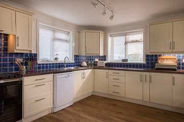 The big kitchen/diner is fully equipped.