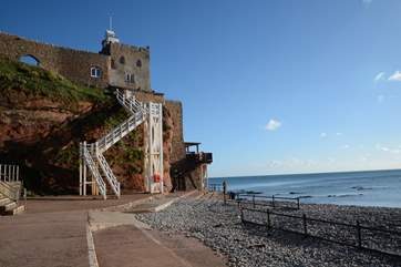 Jacob's Ladder at Regency Sidmouth on the Jurassic Coast is well worth a visit, with a great tea shop and restaurant to reward you at the top of the steps.