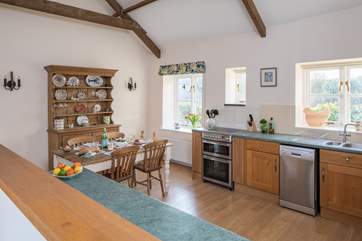 This is such a spacious and airy cottage.