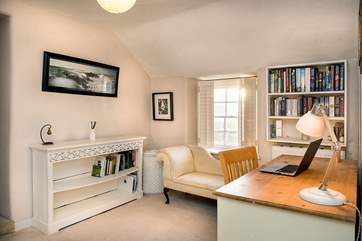 The spacious landing doubles up as an office should you need to catch up on any work or revision or a quiet space to curl up with a good book.