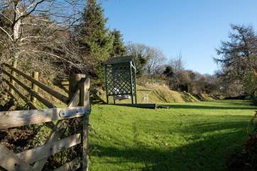 The upper garden area.