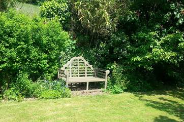 Enjoy a morning coffee or an evening sundowner on the Lutyens bench (please note the bench is not available during the winter months).