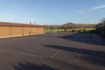 Outside the spa is this wonderful tennis court so do come prepared with tennis shoes and rackets.