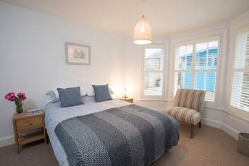 On the ground floor is this lovely double bedroom.
