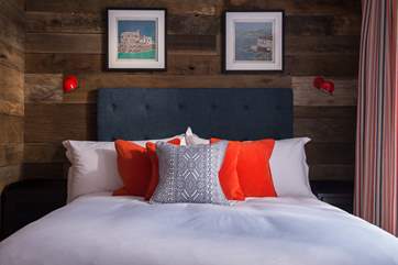 Beautiful linens dress comfortable beds.