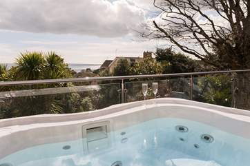The view from the hot tub.