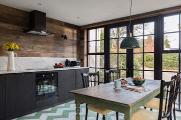 Open plan cooking and dining and when installed, your private hot tub will be right outside complete with privacy screening.
