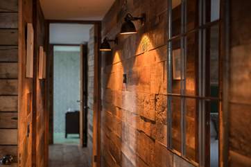 The reclaimed wood gives a warmth to the space.