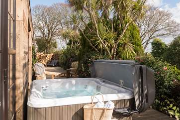 Your private hot tub awaits, what could be nicer after a day out exploring or in the evening for a spot of star gazing.