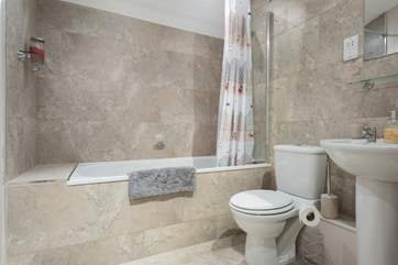The bathroom.