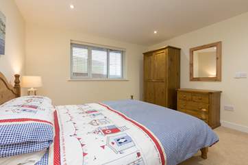 The room is bright, spacious and cheerful.