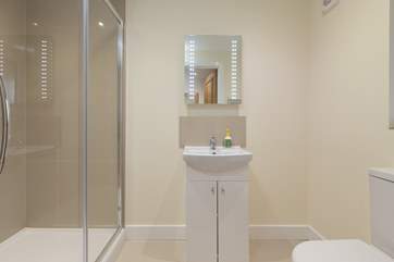 ... and also on the ground floor, for these two bedrooms, is this lovely shower-room.