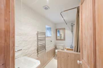 The bathroom.
