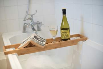 Unwind with a luxurious soak.