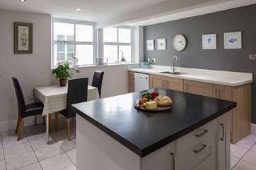 This well-equipped kitchen is a chef's delight.