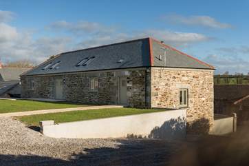 The barn has its own garden that will be private once the new fencing has been installed around the boundary in March.