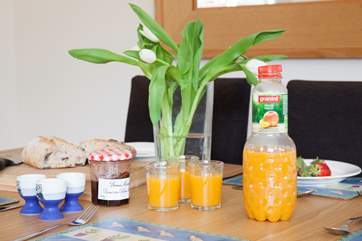 Breakfast is served, tuck in.