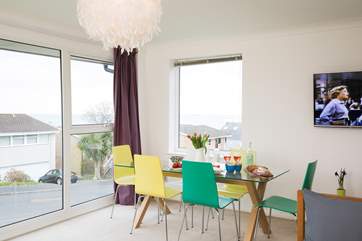 The house has an upside-down layout to make the most of the gorgeous sea views.