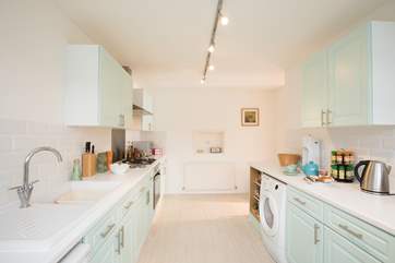 Cook up your speciality dish in the well-equipped kitchen.