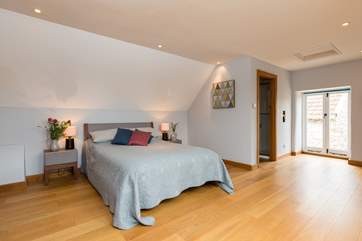 This is the very large en-suite bedroom in the main house but with its own staircase and so feeling lovely and private and peaceful.