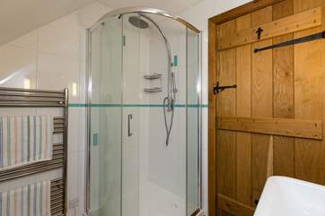 The ensuite has a large shower and is a really good size.