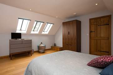 This is another view of the double bedroom which is set apart from the rest of the house and is therefore a great retreat should it be needed !