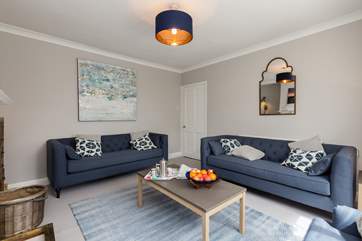 Another view of the stylish sitting room.