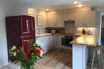...and this is the kitchen in the cottage.