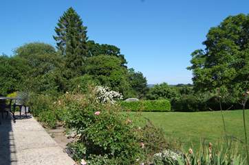 The gardens are simply stunning, with large areas of lawns for children to play, beautiful flower beds and borders and a huge meadow too.