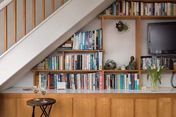 Plenty of books, DVDs, maps and games to keep the family happy.