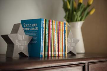 Plenty of books and games for little ones.