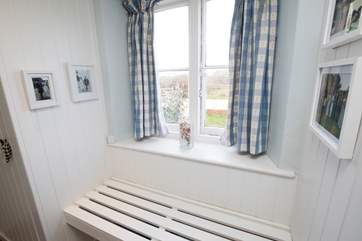 Take off your muddy walking shoes or sandy flip-flops in the downstairs utility-room/shower-room.