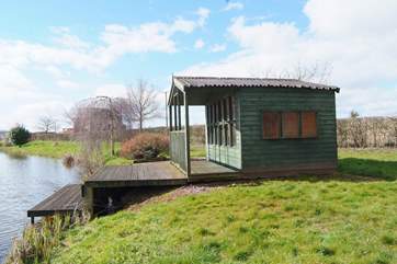 The lakeside lodge is shared with guests at Lakeside House but there really is so much space for all to enjoy - acres of it !