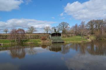 You have your own dedicated fishing lake with a lakeside lodge. Perfect for picnics in a wonderful setting.