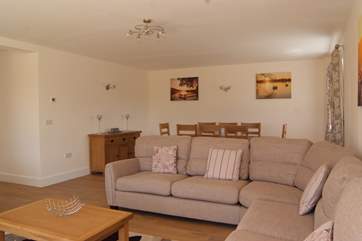 There is plenty of comfortable seating for you all