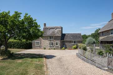 Pound Farm Cottage is beside the owner's home, but has a separate entrance and very private garden behind the cottage.