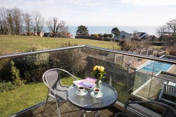 Off the master bedroom is a private balcony. Grab a cuppa and have a relaxing start to every morning of your holiday.